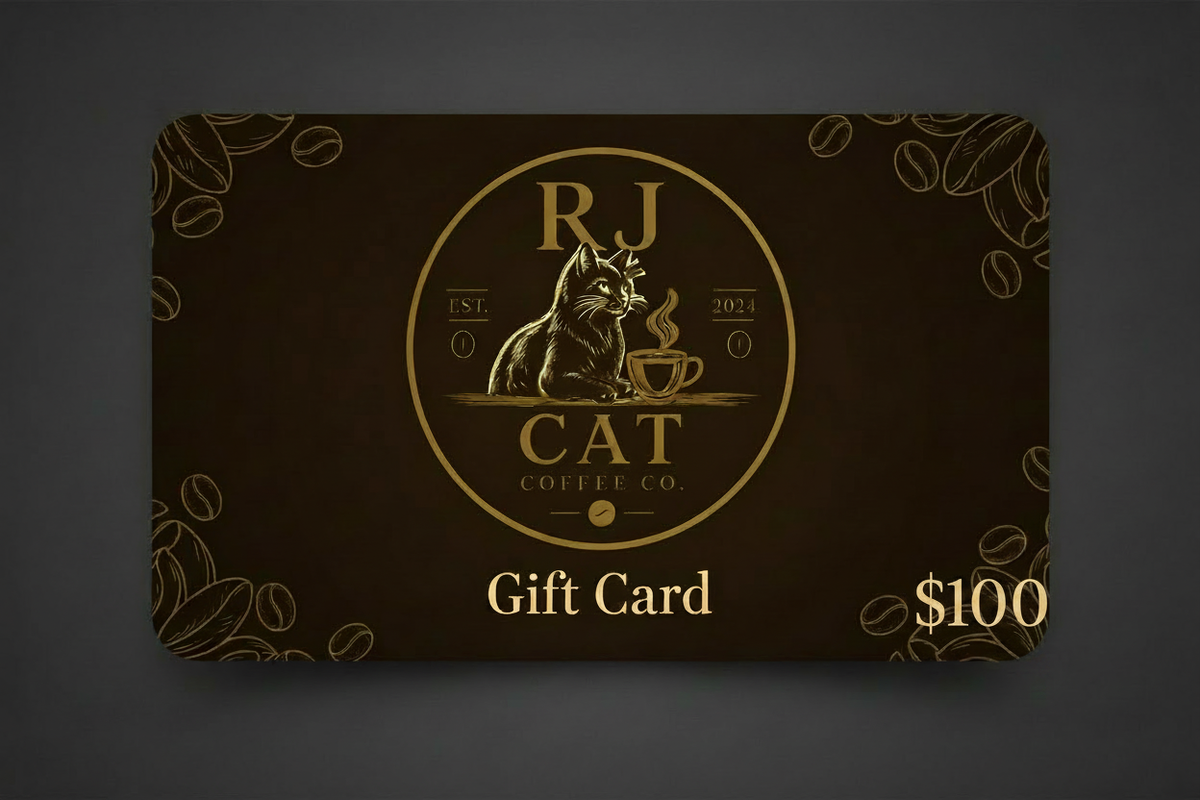 RJ Cat Coffee Co. Gift Card - $100