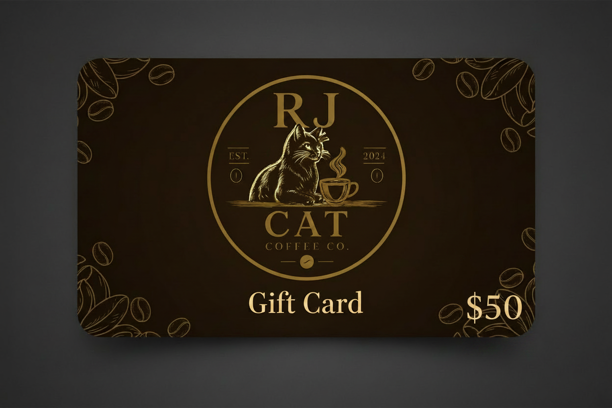 RJ Cat Coffee Co. Gift Card - $50